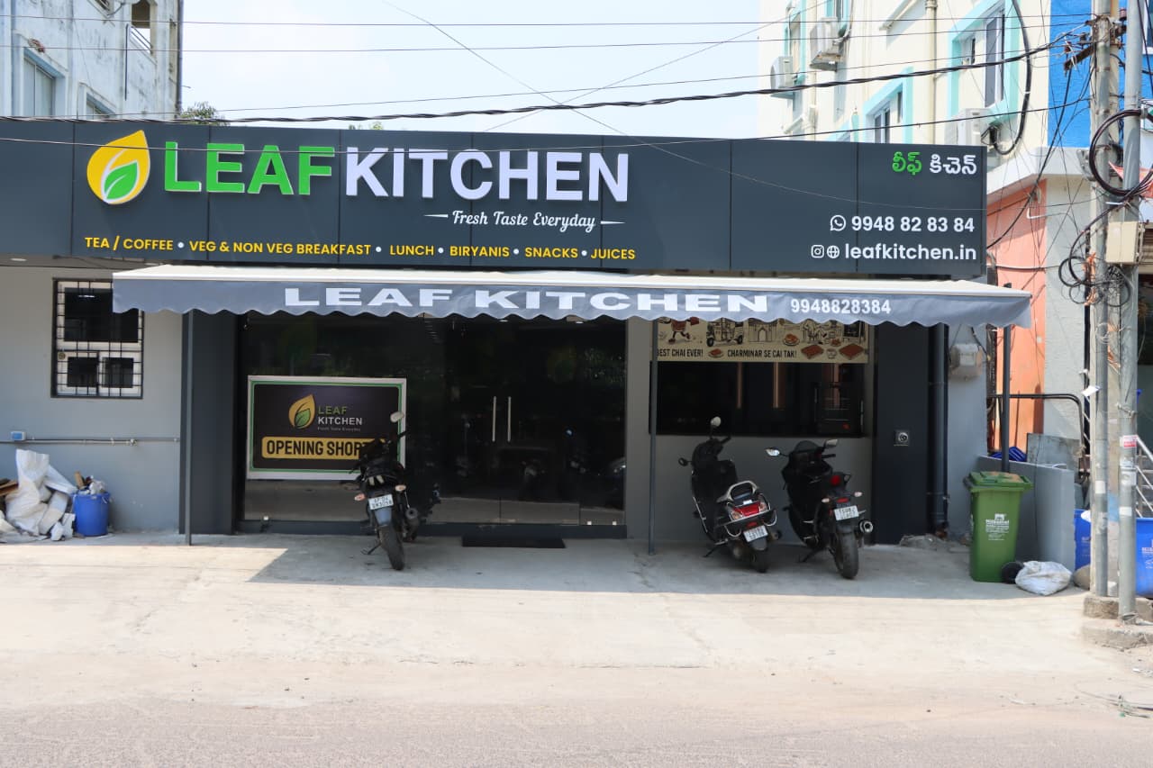Leaf Kitchen Main Entrance - Welcome to Freshness