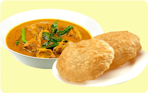Poori + Curry (Paya)
