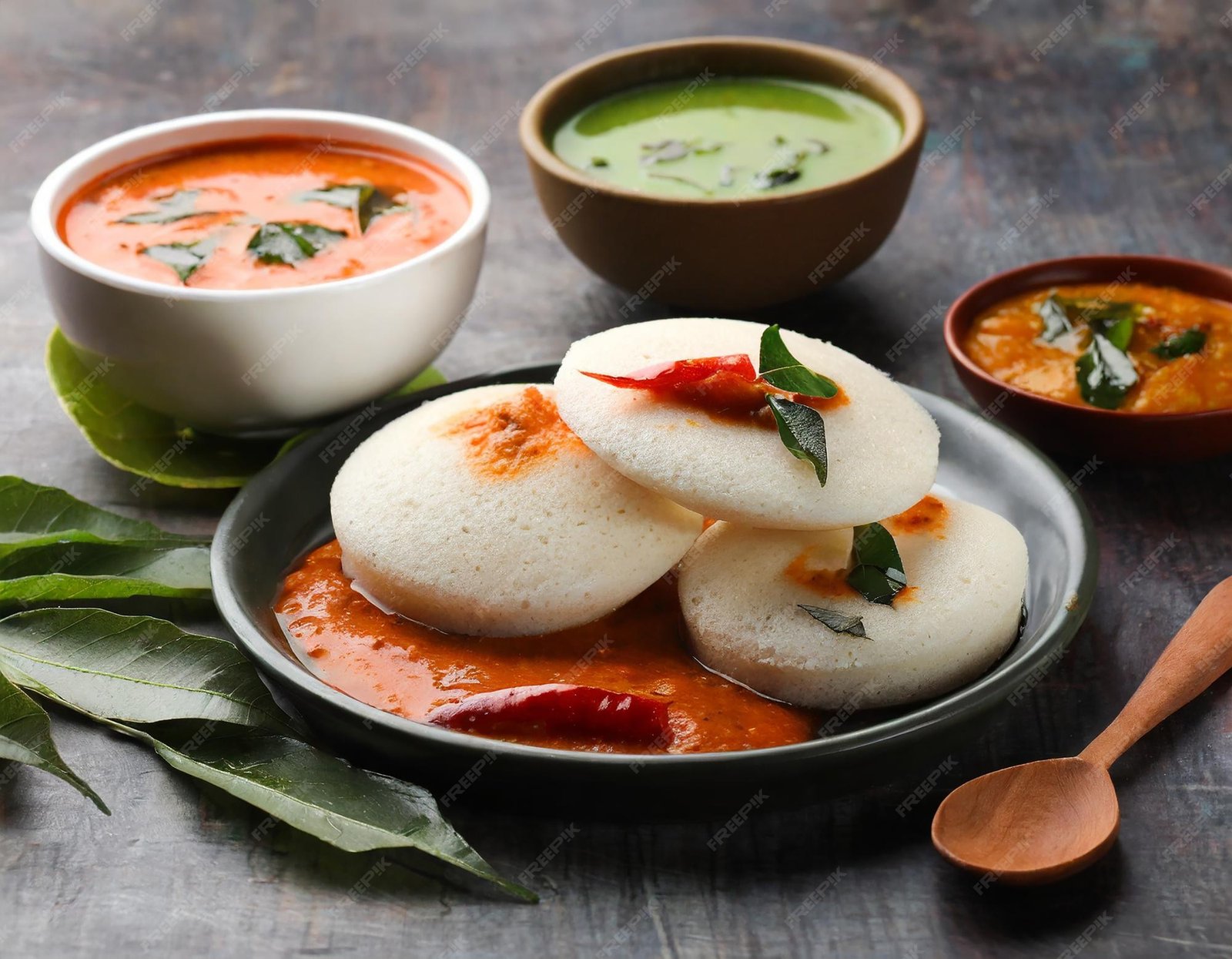 Idly (3 Pcs) - Chutney